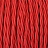 Красный скрученный текстильный провод фото 3