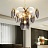 Подвесной светильник 1960S VISTOSI SMOKED GLASS DISC CHANDELIER фото 9